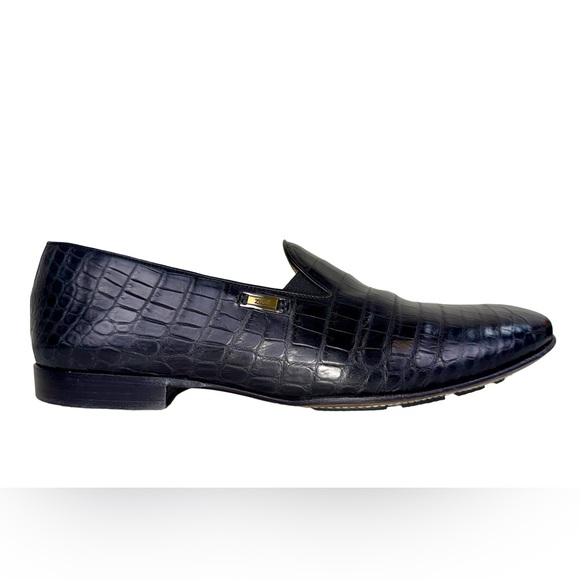 ZILLI GENUINE FULL CROCODILE LOAFERS IN BLACK main image 10